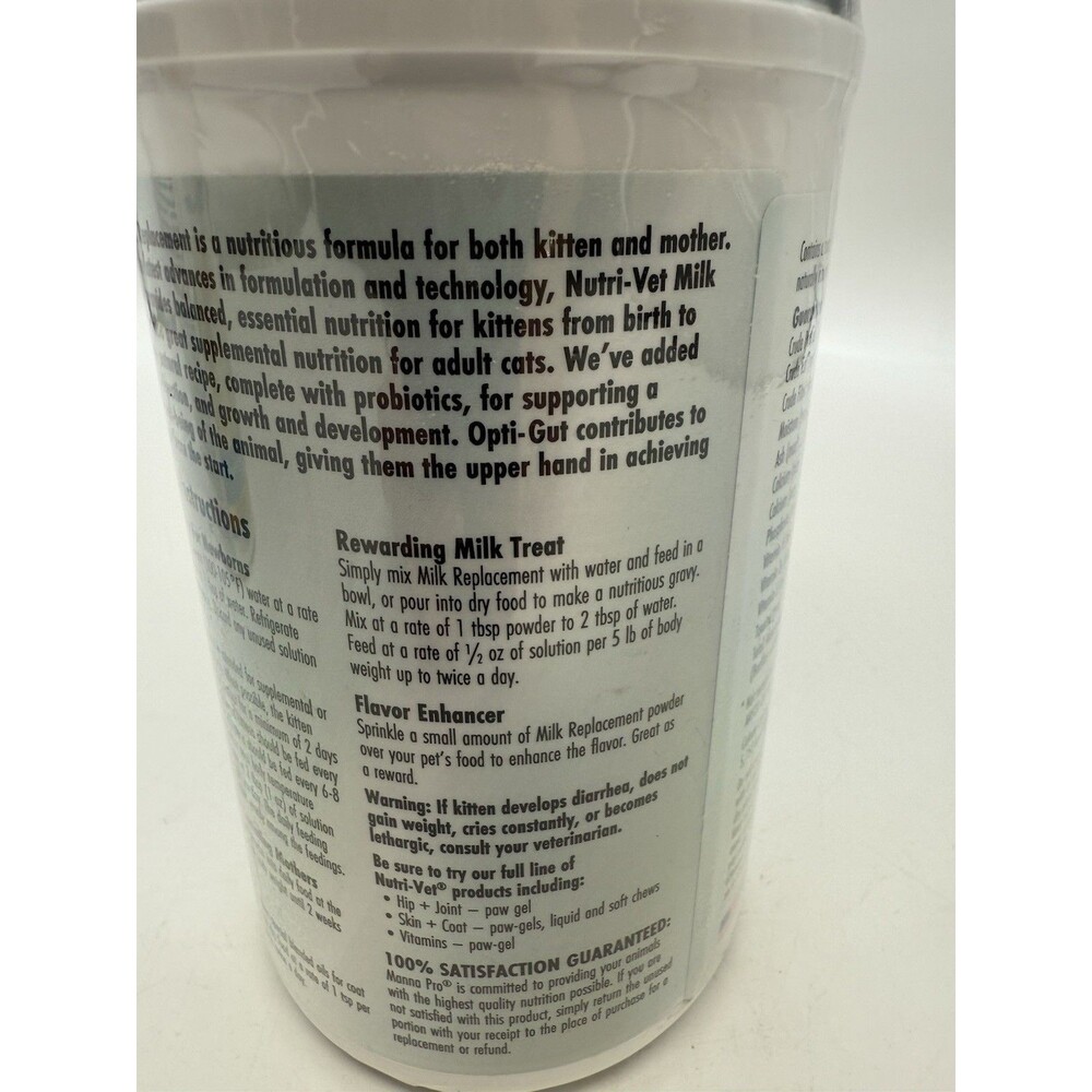 Lot of 3 Nutri-Vet Milk Replacement For Kittens, Powdered Milk, 12oz BB: 12/2026 - Picture 10 of 12